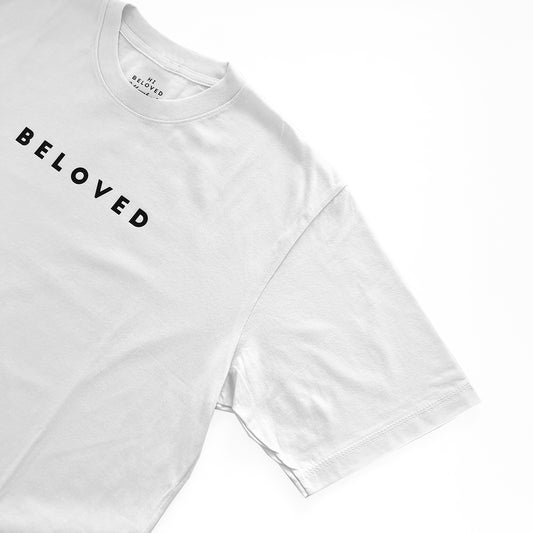 T-Shirt "Simply Beloved" in white