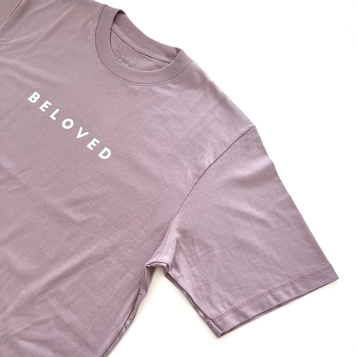 T-Shirt "Simply Beloved" in dusty purple