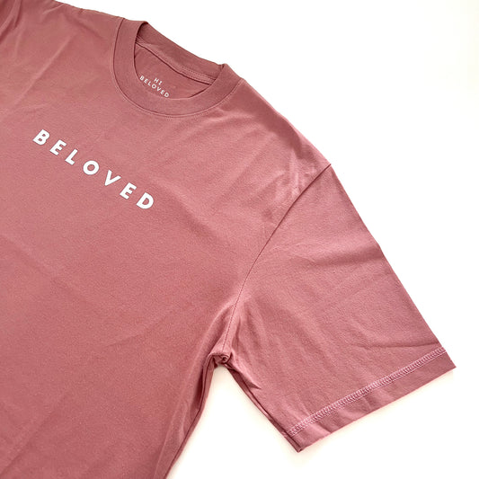 T-Shirt "Simply Beloved" in dusty rose