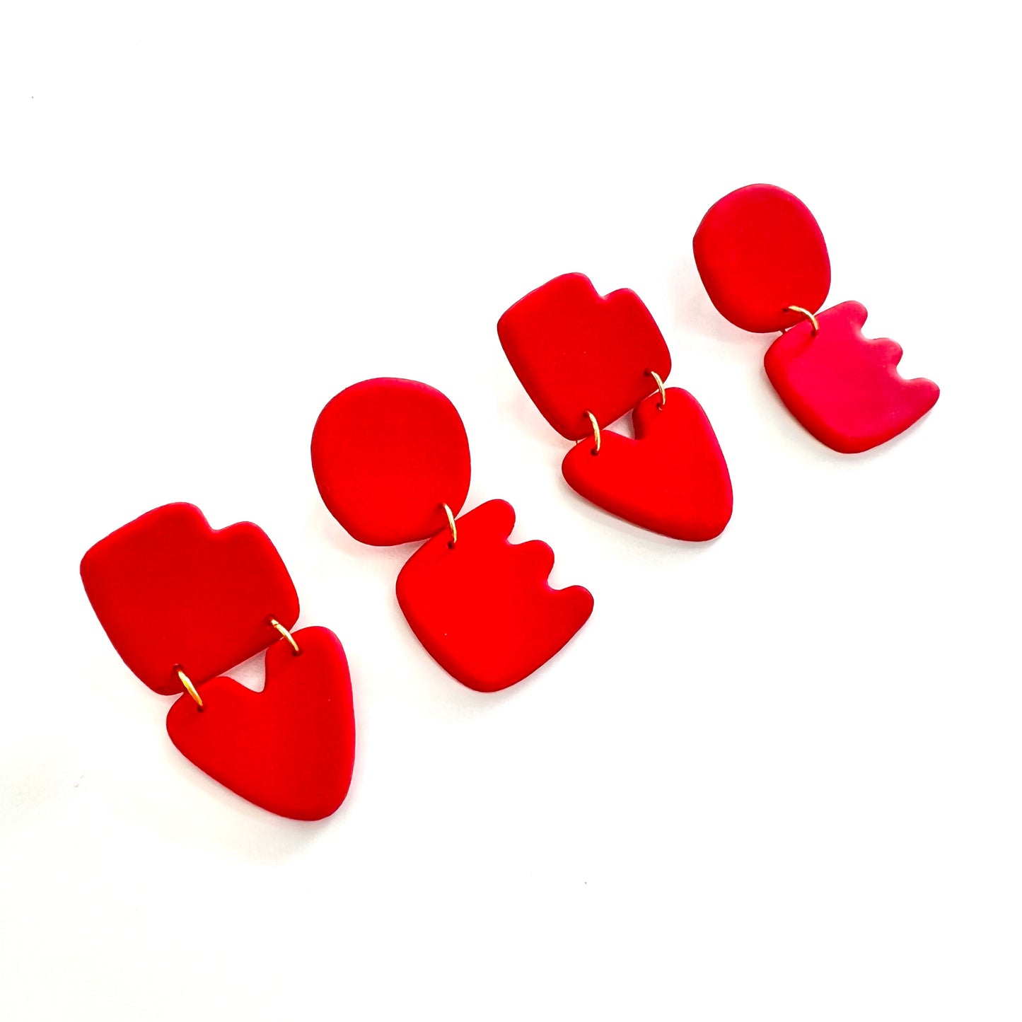 LOVE Earrings in Red