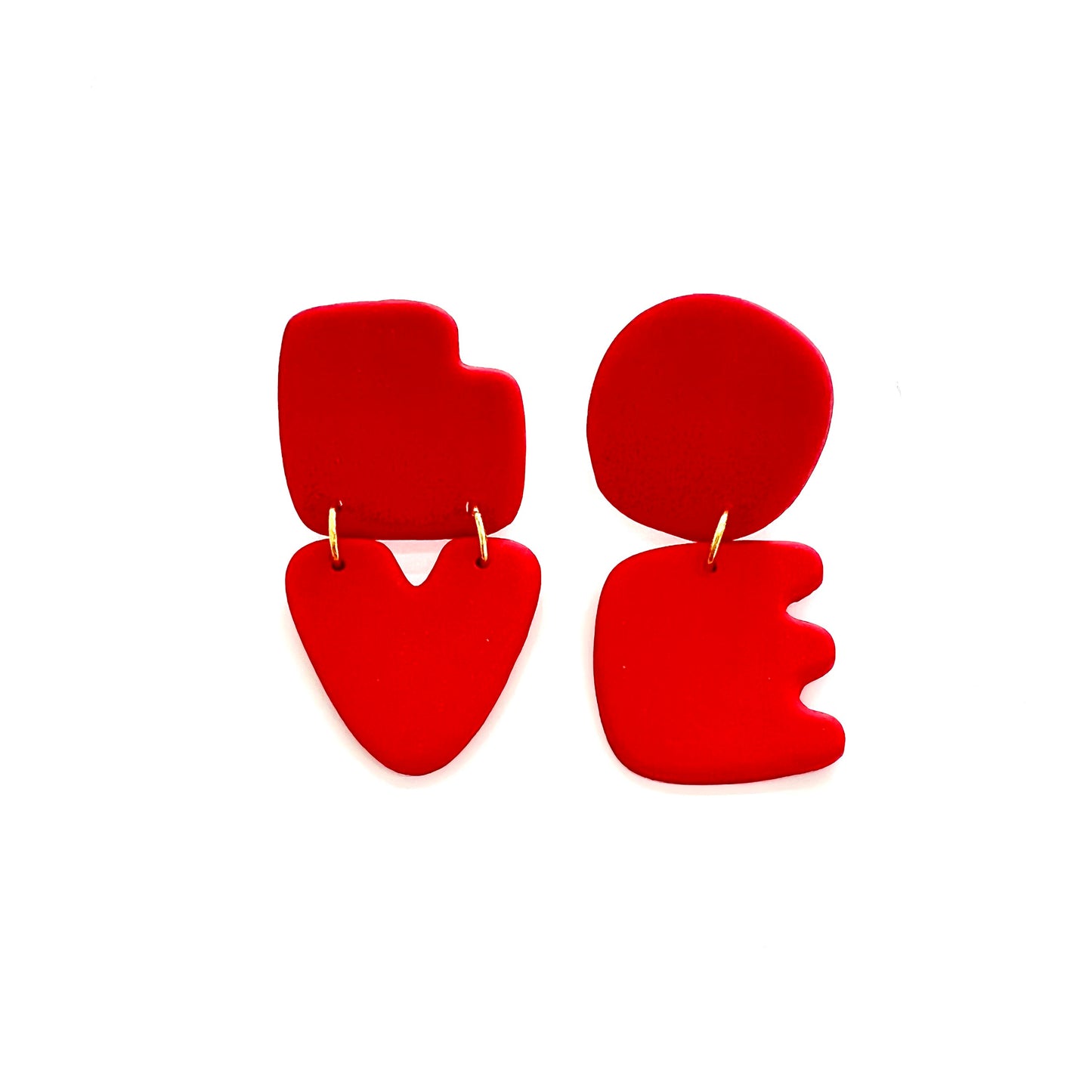 LOVE Earrings in Red